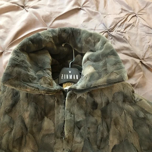 Scheared mink bomber jacket